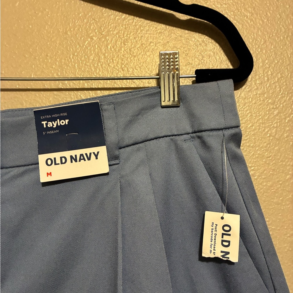 NWT Old Navy High Waist Shorts, Sz Med, Periwinkle